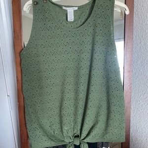 Green tank top
